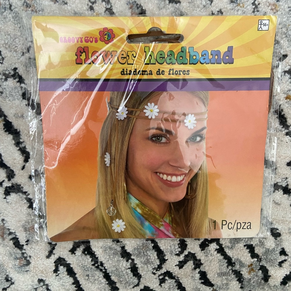 Halloween hippie floral headband